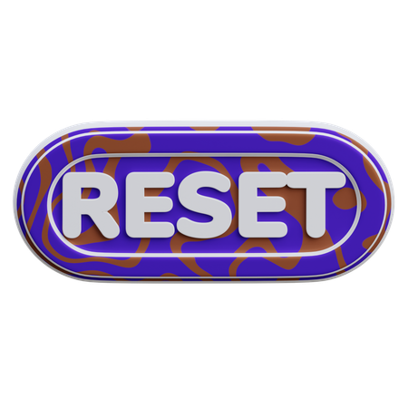 Reset Button  3D Icon