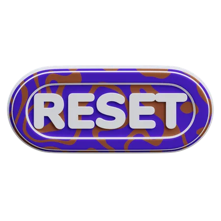 Reset Button  3D Icon