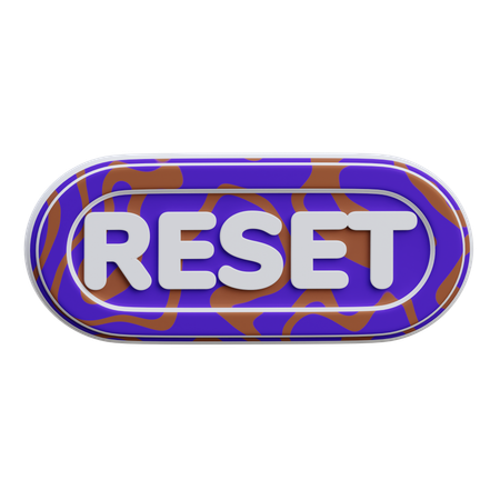 Reset Button  3D Icon