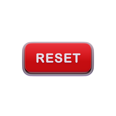 Reset button  3D Icon