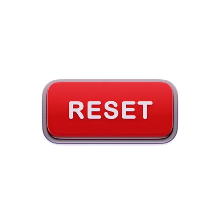 Reset button  3D Icon