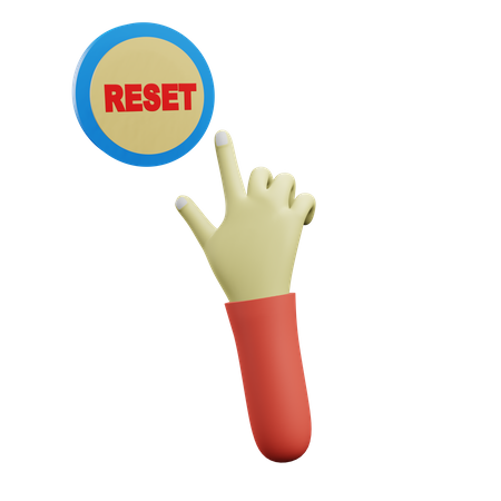 Reset Click  3D Icon