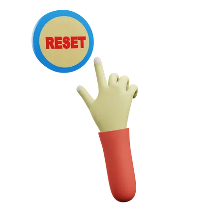 Reset Click  3D Icon