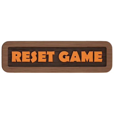 Reset Game Button  3D Icon