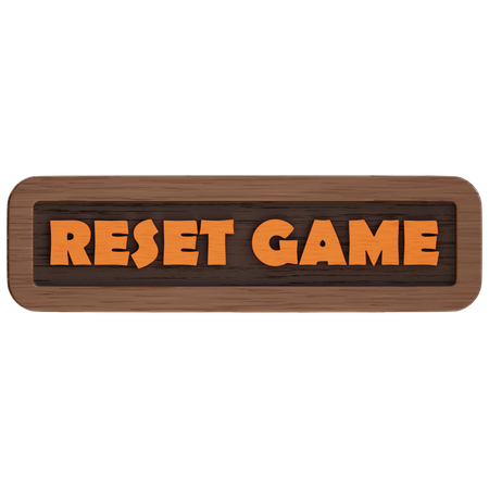 Reset Game Button  3D Icon