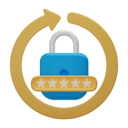 Reset Password  3D Icon