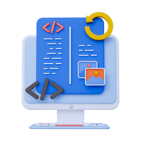 Reset Programming  3D Icon