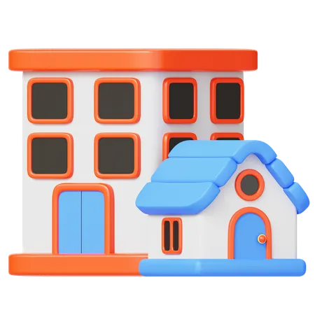 Residential  3D Icon