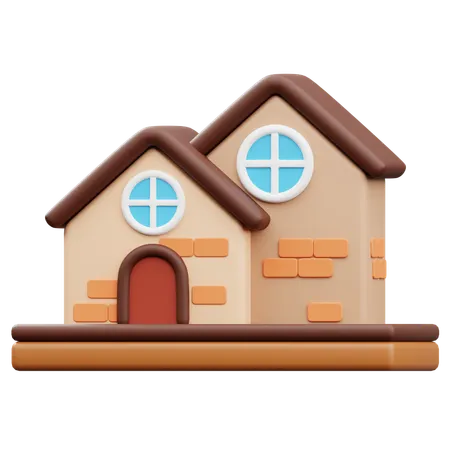 Residential House  3D Icon
