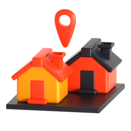 Residential Location  3D Icon