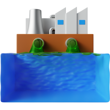 Lixo industrial  3D Icon