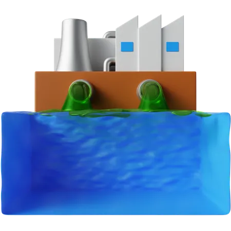 Lixo industrial  3D Icon