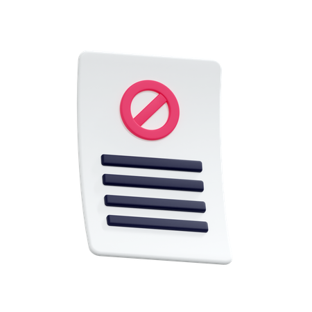 Resignation Letter  3D Icon