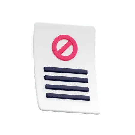Resignation Letter  3D Icon