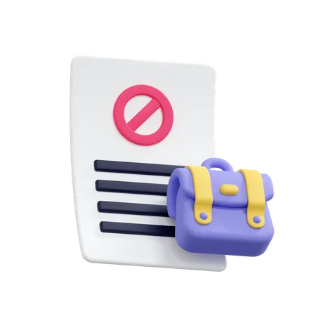 Resignation Letter  3D Icon