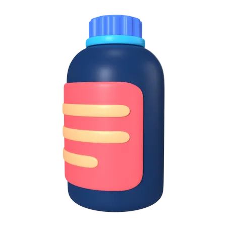 Resin Bottle  3D Icon