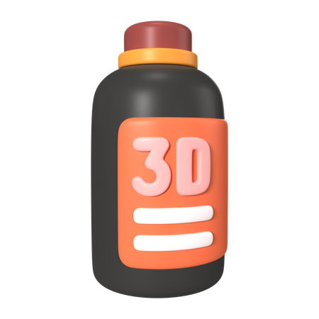 Resin Bottle  3D Icon