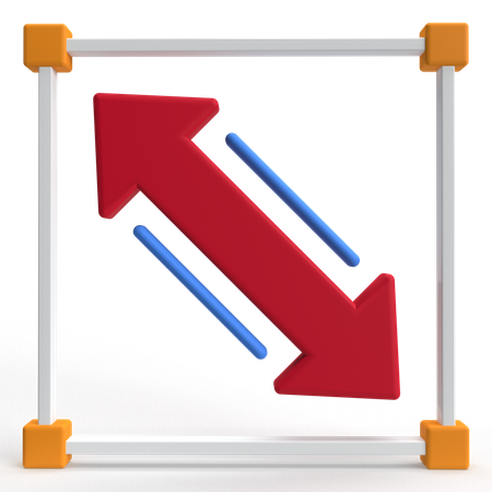 Resize  3D Icon