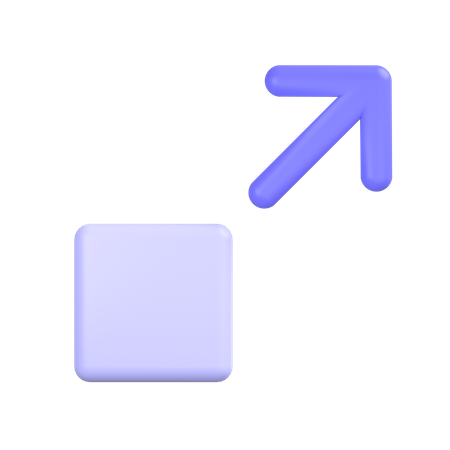 Resize  3D Icon