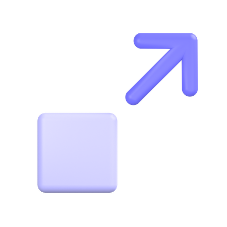 Resize  3D Icon