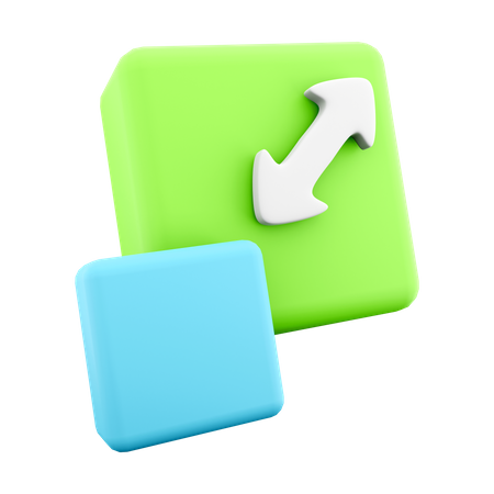 Resize  3D Icon