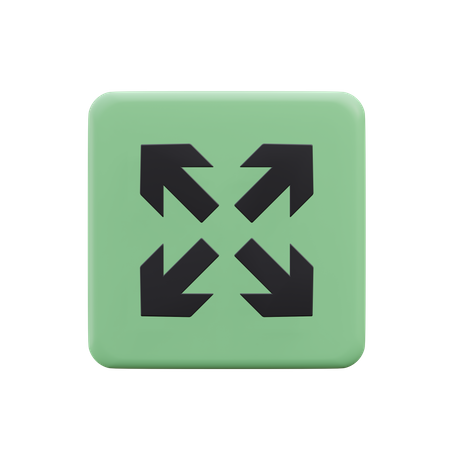 Resize Arrow  3D Icon