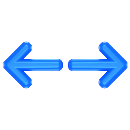 3 D Icon Of A Blue Arrow 3D Icon
