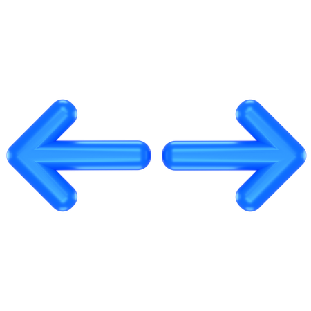 Resize Horizonatal  3D Icon