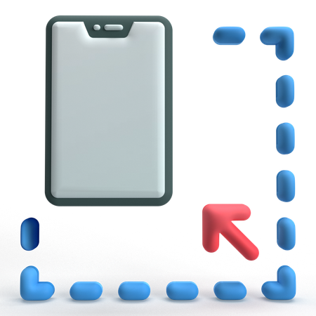 Resize screen  3D Icon