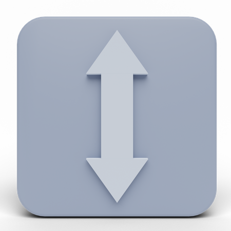 Resize Vertical  3D Icon