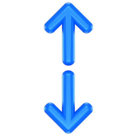 Resize Vertical Arrow  3D Icon