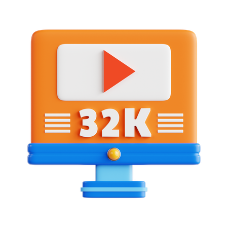 Resolução de 32k  3D Icon