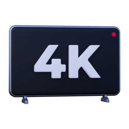 Resolução 4k  3D Icon