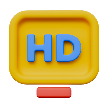 Resolução HD  3D Icon