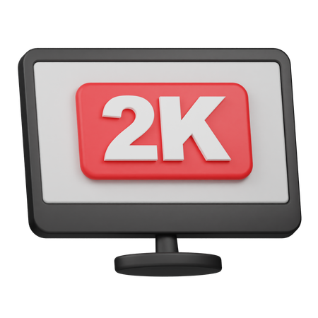 Resolución 2k  3D Icon