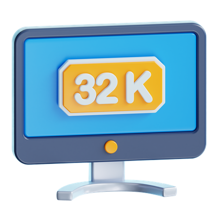 Resolución de 32k  3D Icon