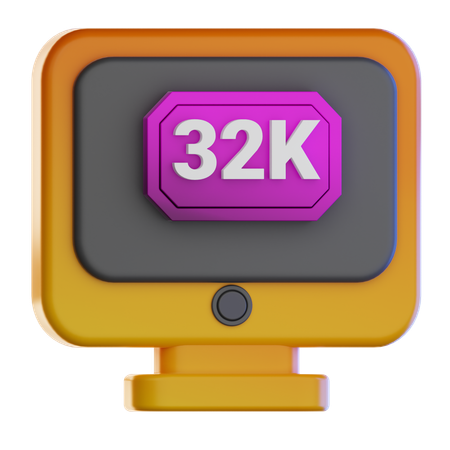 Resolución de 32k  3D Icon