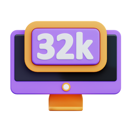 Resolución de 32k  3D Icon