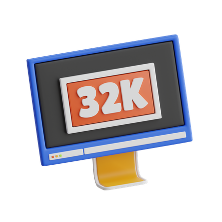 Resolución de 32k  3D Icon