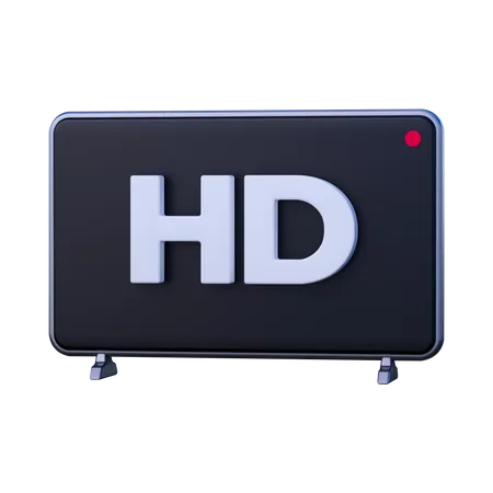 Resolución de alta definición  3D Icon