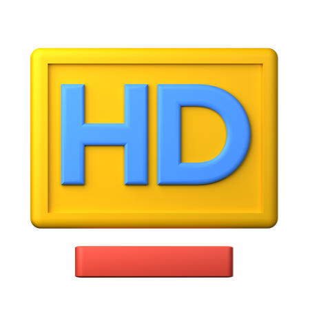 Résolution HD  3D Icon