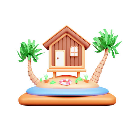 Resort  3D Icon