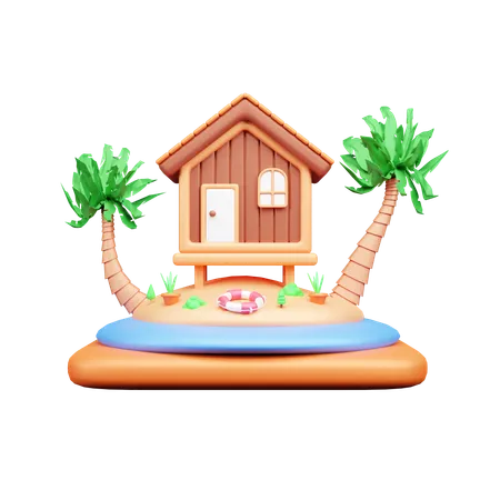 Resort  3D Icon