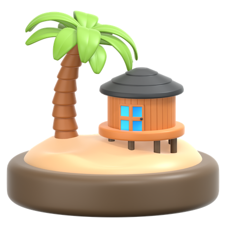 Resort  3D Icon