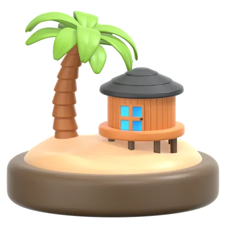 Resort  3D Icon