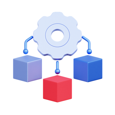 Resource Allocation Management  3D Icon