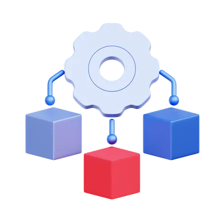 Resource Allocation Management  3D Icon