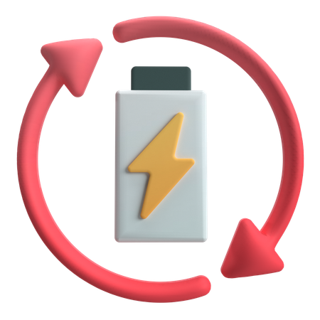 Respaldo de energía  3D Icon
