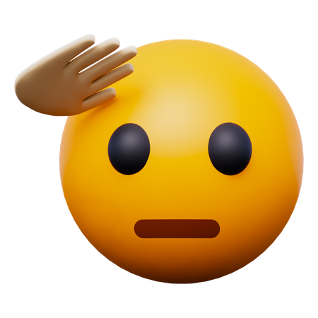 Respeto emoji  3D Icon