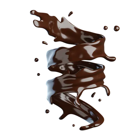 Respingo de chocolate  3D Icon